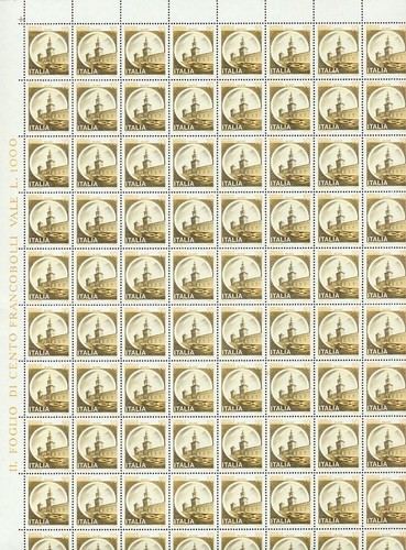 Italia 1980 castelli lire - italia,