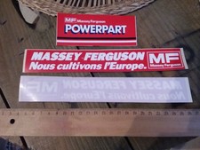 Lot de 3 Anciens autocollants tracteur MASSEY FERGUSSON agriculture