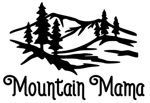Adesivo vinile mountain mama - mountain,
