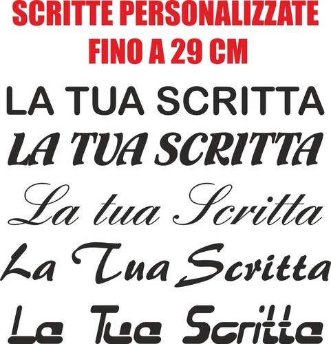 Adesivi scritta personalizzata - adesivi,
