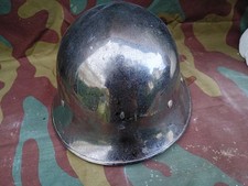 ww2 elmetto svedese Mod 21 riutilizzato da motociclisti  bikers  swedish  helmet