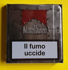MARLBORO BOX ROSSE SCATOLA VUOTA DI LATTA 20 SIGARETTE DA COLLEZIONE NUOVA