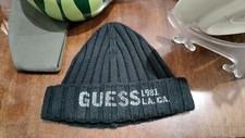 Cappello Berretto Di Lana Donna Marca Guess Originale 1981 LA. CA. Come Da Foto