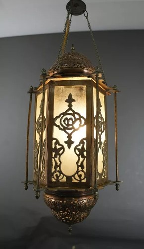 Lampada sospensione antica - a,
