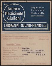 CARTOLINA - Amaro Medicinale