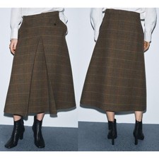 Gonna di lana a quadri ZARA