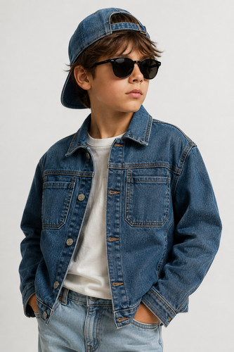 Giubbetto ragazzo zippy jeans - zippy,