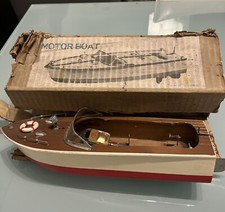 Motoscafo Elettrico Vintage Motor Boat Japan Anni 70 in legno