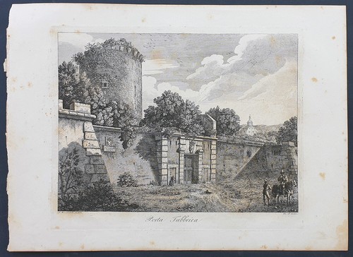 Stampa antica porta fabbrica - stampa,