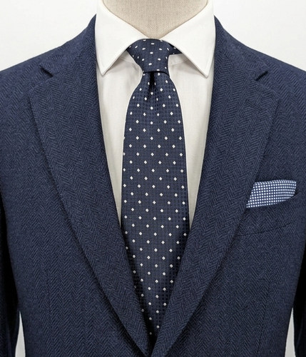 Cravatta uomo blu - a, pois