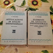 Elementi E Applicazioni Di Analisi Infinitesimale - G. Pagliero - Ed. Paravia