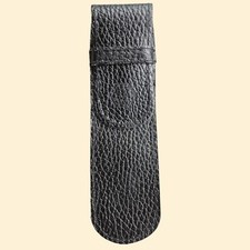 WATERMAN  Portapenne pelle Nero Martellato