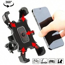 PORTA TELEFONO CELLULARE MOTO BICI SCOOTER SUPPORTO SMARTPHONE UNIVERSALE 360°