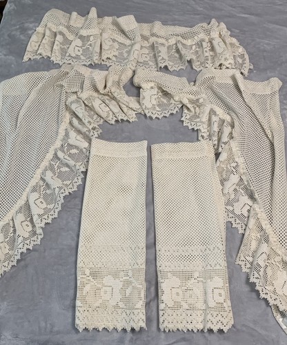 Tende vintage all'uncinetto