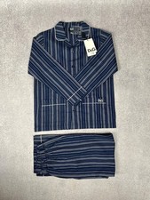 Set Pigiama Dolce & Gabbana Junior Bambini Blu Righe100% Cotone Made in Italy Nuovo