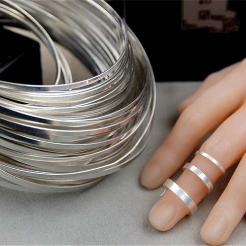 Anello bracciale filo - , piatto
