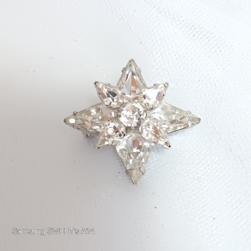Spilla star strass vintage - star,