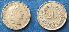  20 Rappen moneta Svizzera