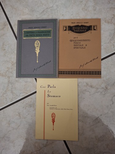 Arnold ehret lotto 3 libri - lotto,