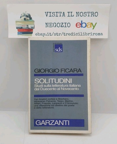 Solitudini studi sulla - -,