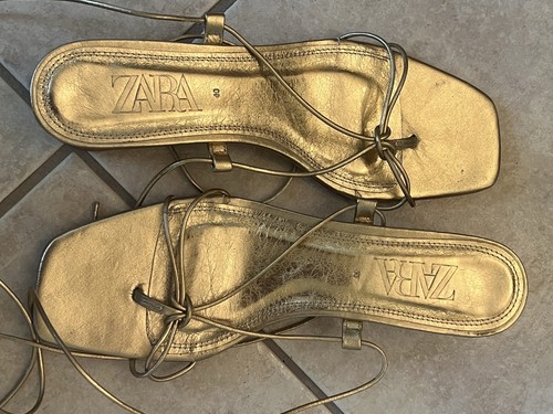 Sandali sintetici zara oro - sandali,