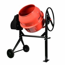 BETONIERA 140L 550W 223V IMPASTATRICE ELETTRICA MISCELATORE CEMENTO DUE RUOTE