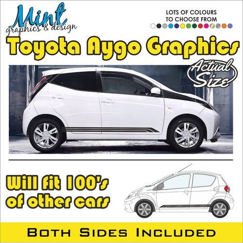 Toyota aygo strisce - aygo, laterali