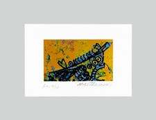 Umberto MASTROIANNI - "Senza titolo" - Serigrafia, 10,5 x 15,5 cm