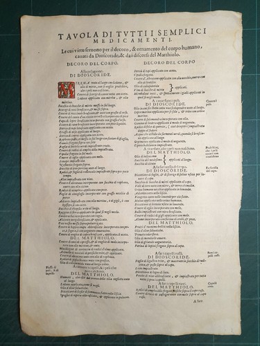 Mattioli matthioli erbario - matthioli, a