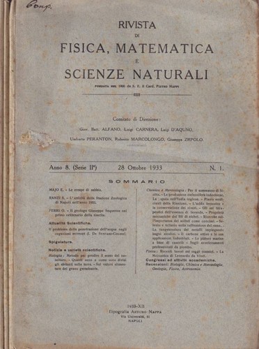 Rivista fisica matematica - fisica,,