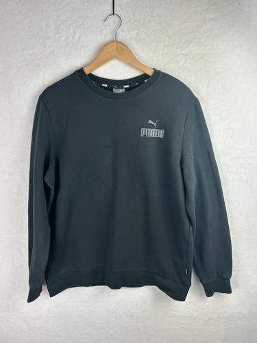 Felpa girocollo puma uomo - uomo, nera
