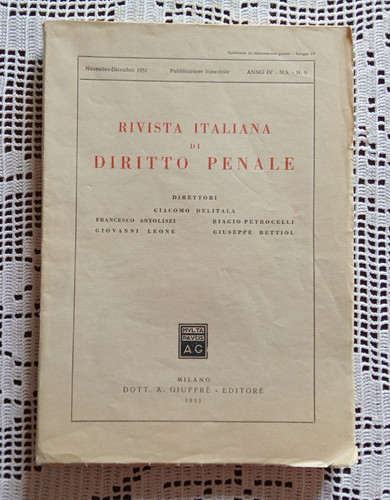 Rivista italiana diritto - rivista, di