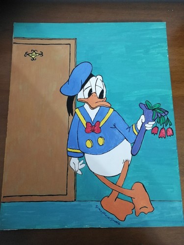 Paperino disegno fatto a - fatto,