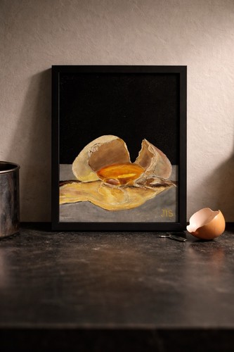 Quadro uovo incrinato - , cucina