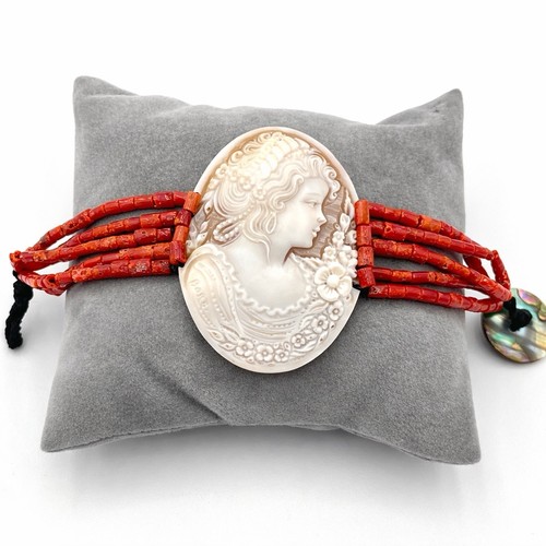 Bracciale corallo rosso - corallo,