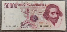 50000 LIRE BERNINI 1° TIPO LETTERA B 1985 BB