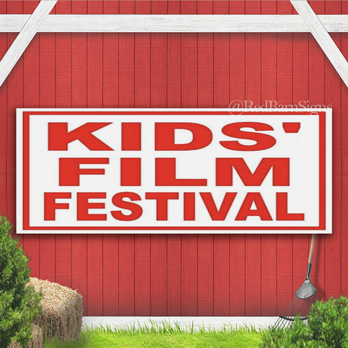 Insegna striscione kids film - insegna,