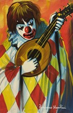 MUSSOLINI ROMANO - Olio su