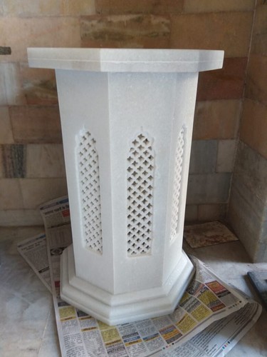 Supporto tavolo marmo - , bianco