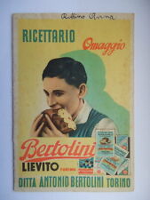 BERTOLINI LIEVITO Torino RICETTARIO ricette cucina dolci