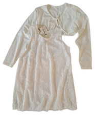 MANU MANU Vestito pizzo avorio