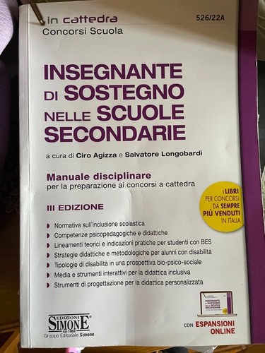 Libri concorso scuola sostegno - concorso,