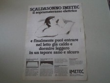 advertising Pubblicità 1982 IMETEC SCALDASONNO - LALLIO BERGAMO