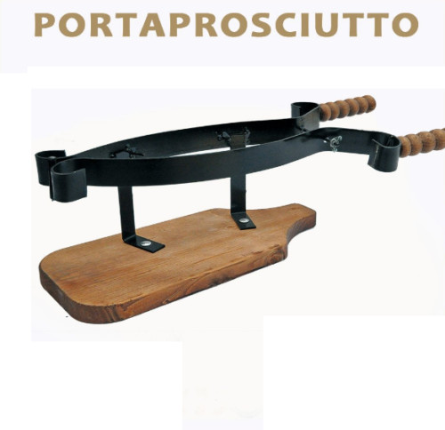 Porta prosciutto base legno - porta,