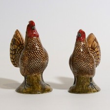 PENTOLE SALE E PEPE QUAGLIA CERAMICA SEBRIGHT ORO NUOVE CON SCATOLA