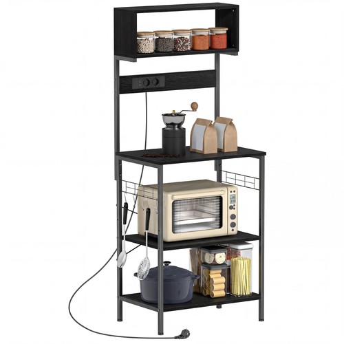 Homcom scaffale cucina - scaffale, con