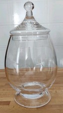 Contenitore in vetro con coperchio. Vintage 