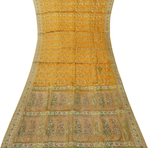 Arancio vintage sari - 100%, puro