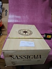 Sassicaia cassa di legno vuota