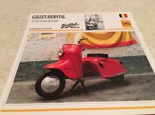 Carta Moto Scooter Gillet Herstal 125 Bernardet 1954 Collezione Atlas Motorcycle